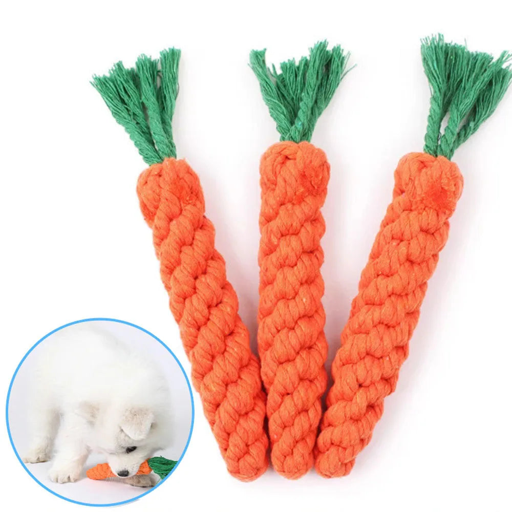 1Pcs Carrot Dog Bite Rope