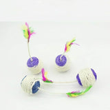 1Pc Cat Toy Sisal Scratching Ball Training Interactive Toy for Kitten