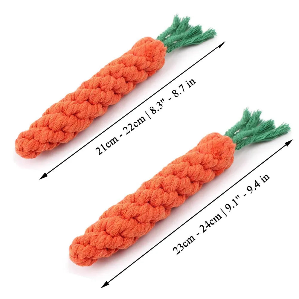 1Pcs Carrot Dog Bite Rope
