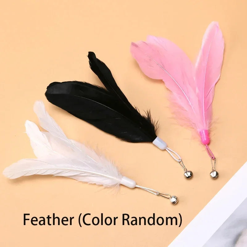 Cat Toy Cat Teaser Stick With Bell Extended Rod Suction Cup