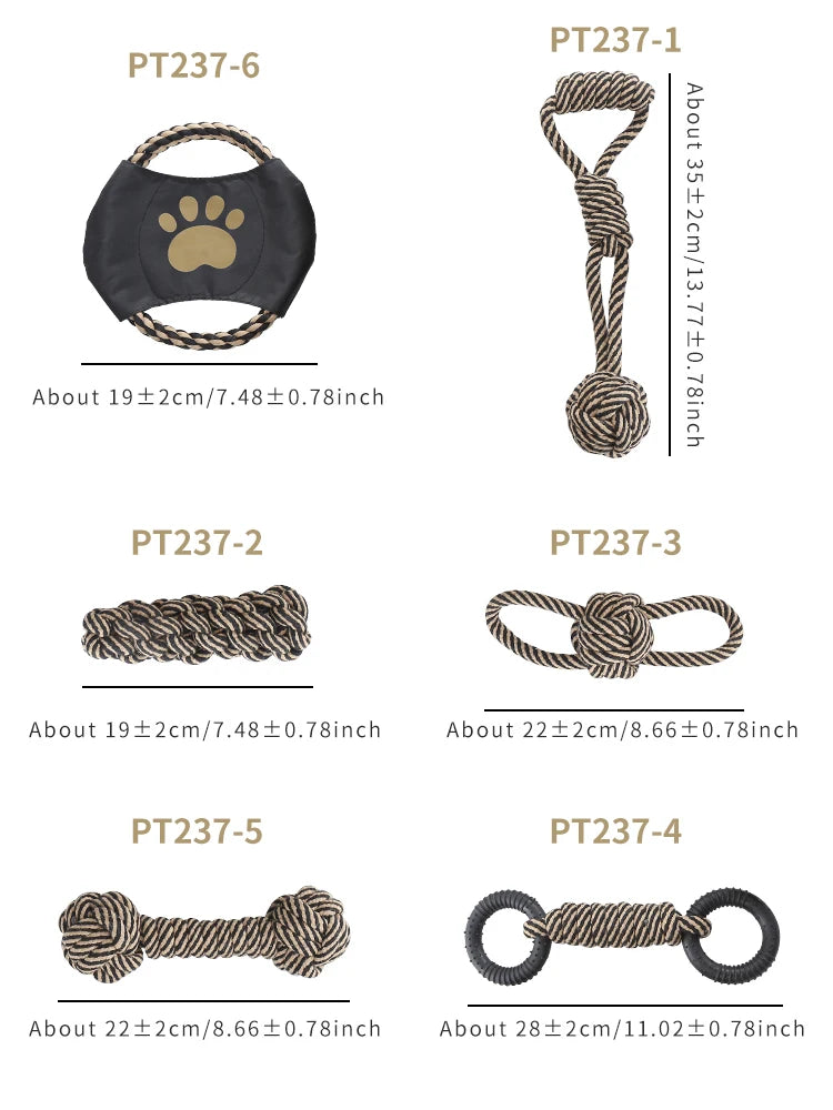 Cotton rope dog toy, suitable for small and medium-sized dog breeds
