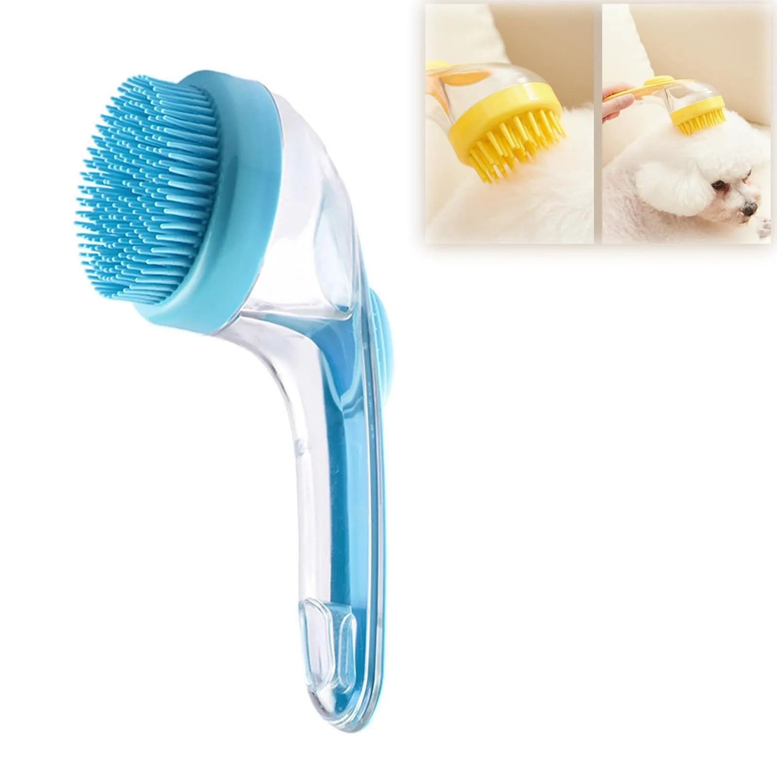 Soft Silicone Pet Bathing Brush Cat Massage Brush Pet Grooming