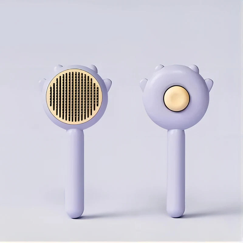 Pet Comb One-Key Hair Removal Cleaning Brush