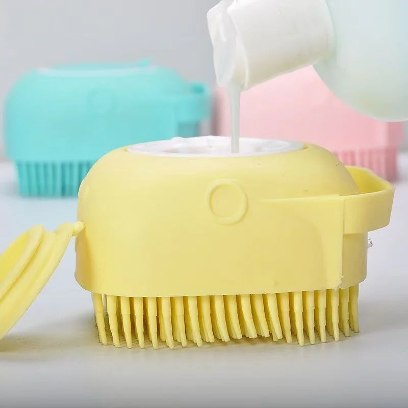 Pet Dog Shampoo Brush 2.7oz 80ml Cat Massage Comb Grooming