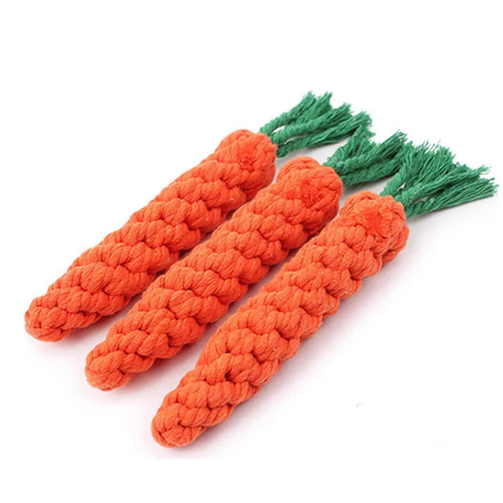 1Pcs Carrot Dog Bite Rope