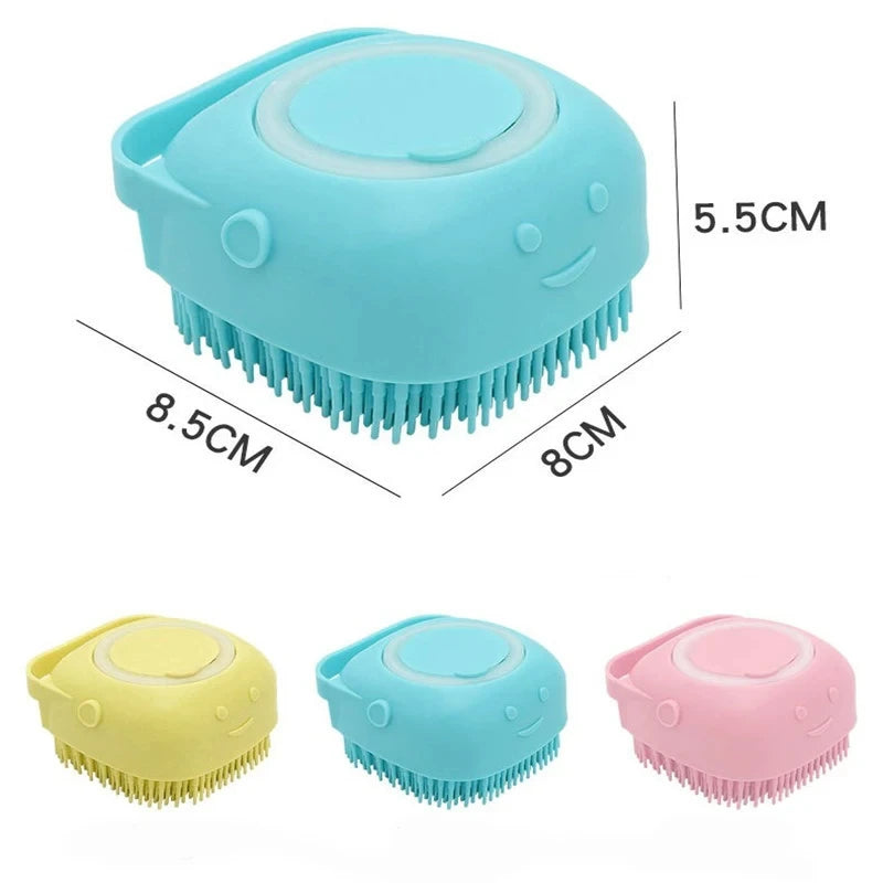 Pet Dog Shampoo Brush 2.7oz 80ml Cat Massage Comb Grooming