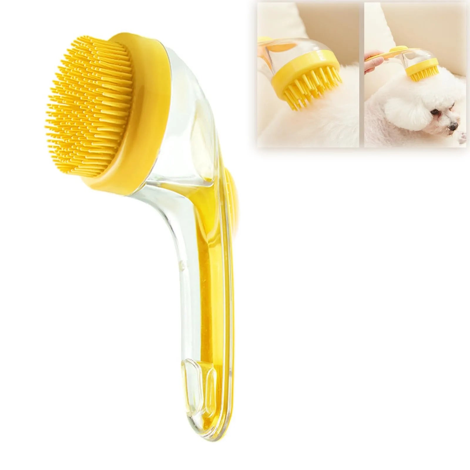 Soft Silicone Pet Bathing Brush Cat Massage Brush Pet Grooming