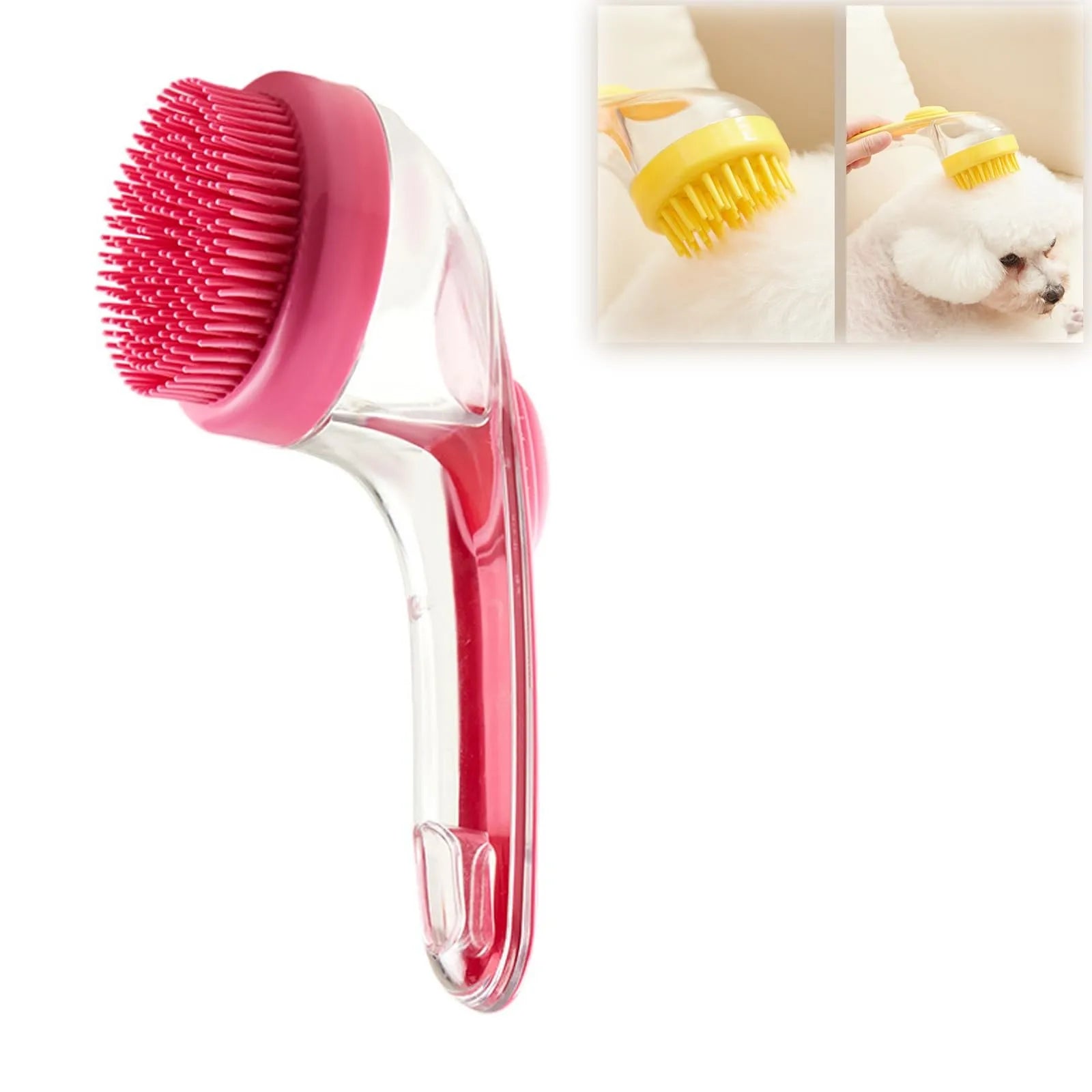 Soft Silicone Pet Bathing Brush Cat Massage Brush Pet Grooming