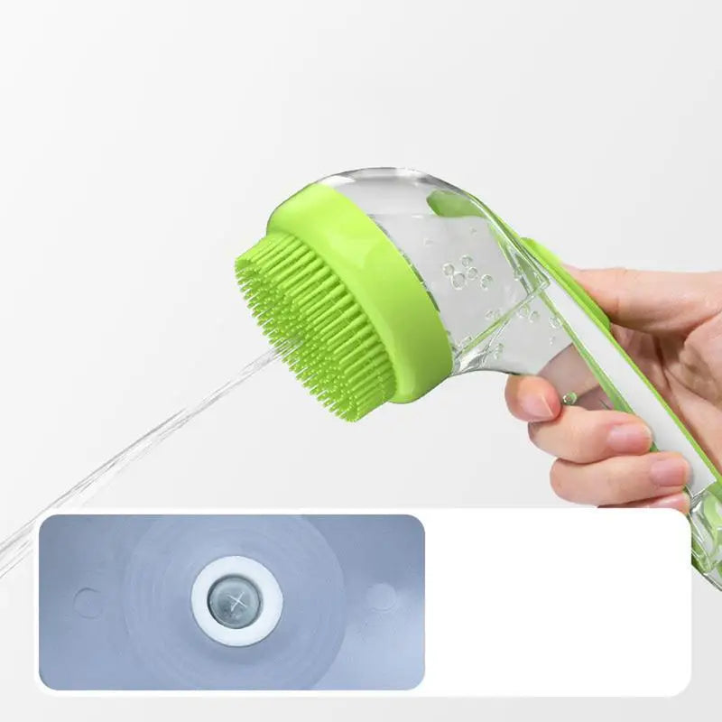 Pets Washing Shampoo Brush With Soap Dispenser Soft Silicone Pet Grooming