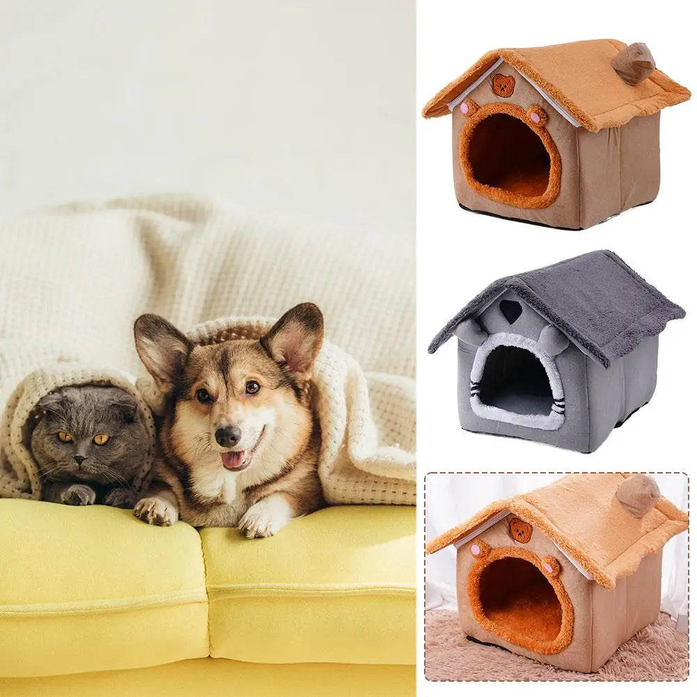 Cats Winter Warm Cat Bed Nest